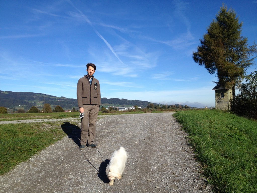 Pascal Jamie Spaziergang Rhein